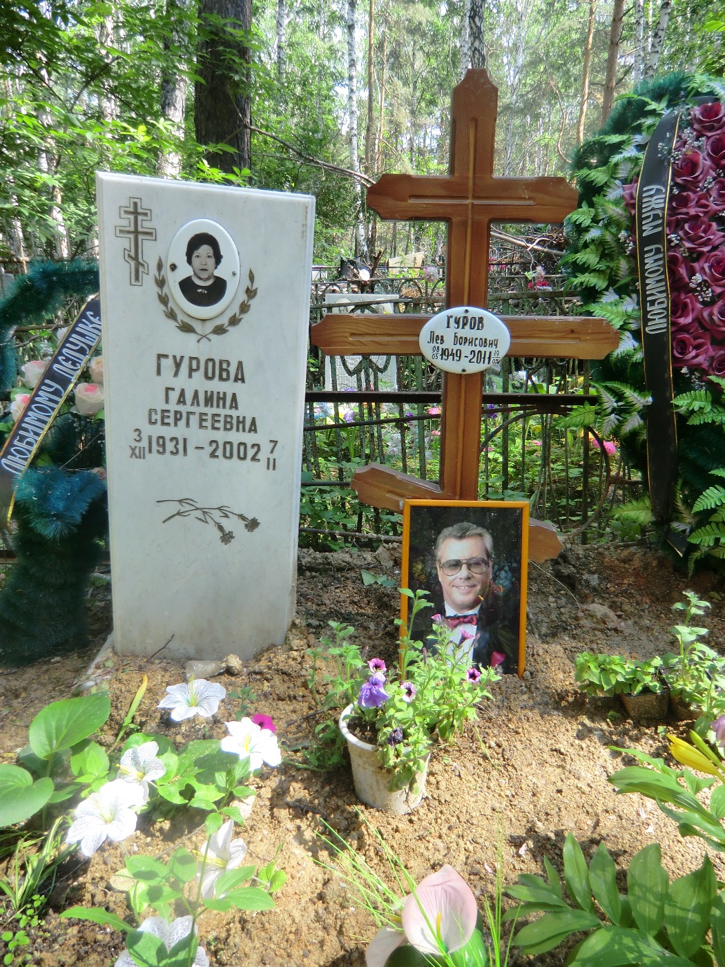 Могила Гурова Льва Борисовича (1949-2011), Челябинск, Митрофановское кладбище (квартал 3)